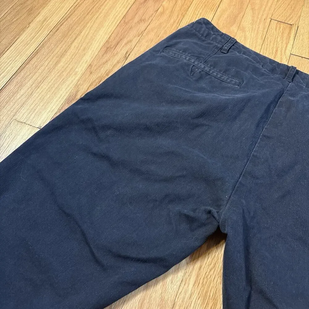 Buck Mason Maverick Slim Officer Chino Pants Mens 36 Black Cotton 9oz Slub Twill